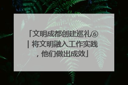 文明成都创建巡礼⑥｜将文明融入工作实践，他们做出成效
